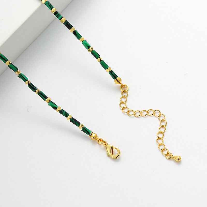 Malachite Beaded Necklace - Crystalory