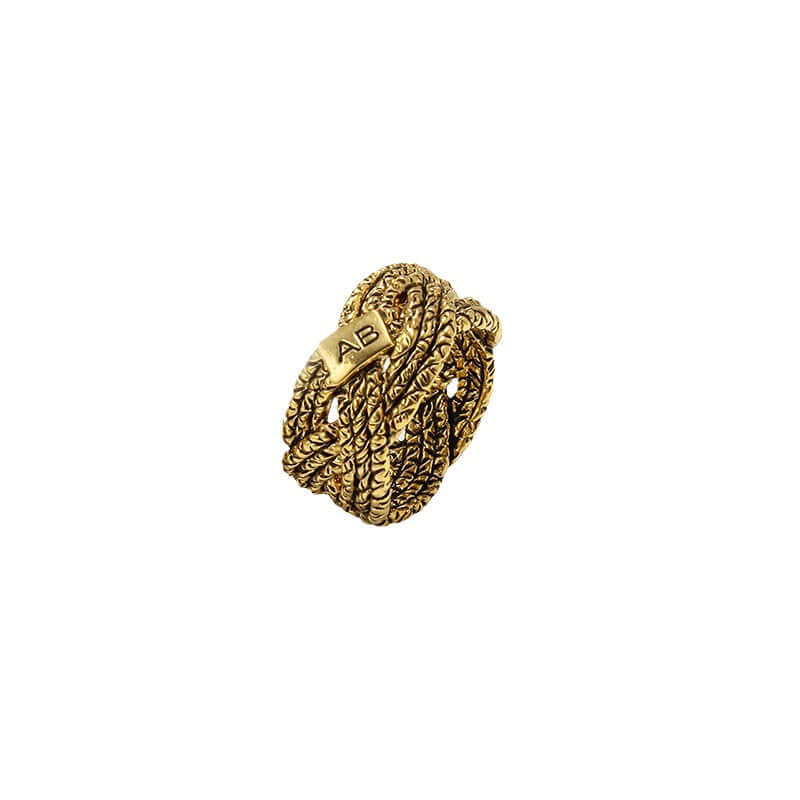 Vintage Braided Rope Ring - Crystalory