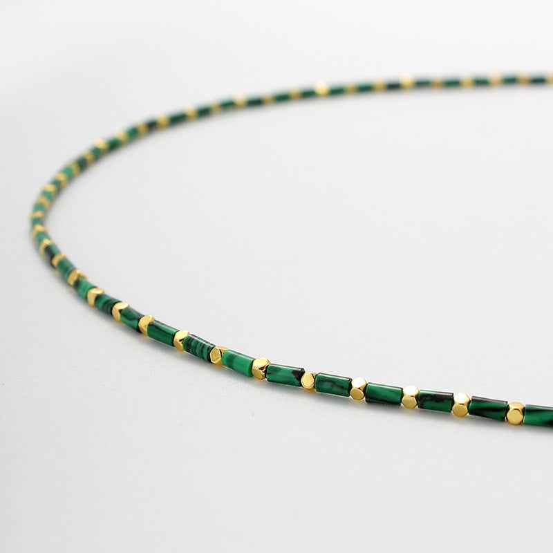 Malachite Beaded Necklace - Crystalory