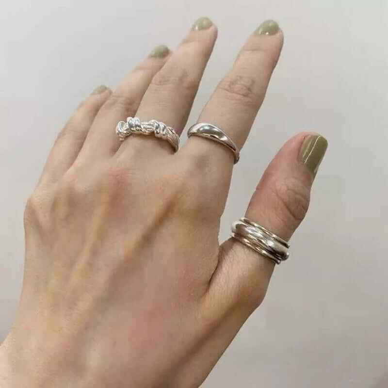 Minimalist Adjustable Open Ring - Crystalory