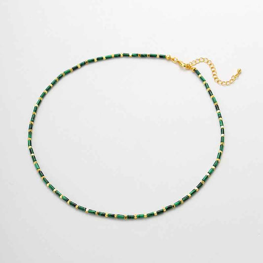 Malachite Beaded Necklace - Crystalory