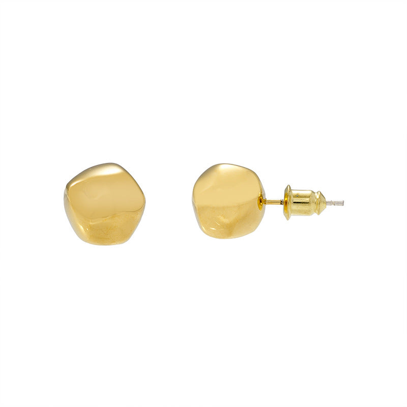 Polished Sphere Stud Earrings