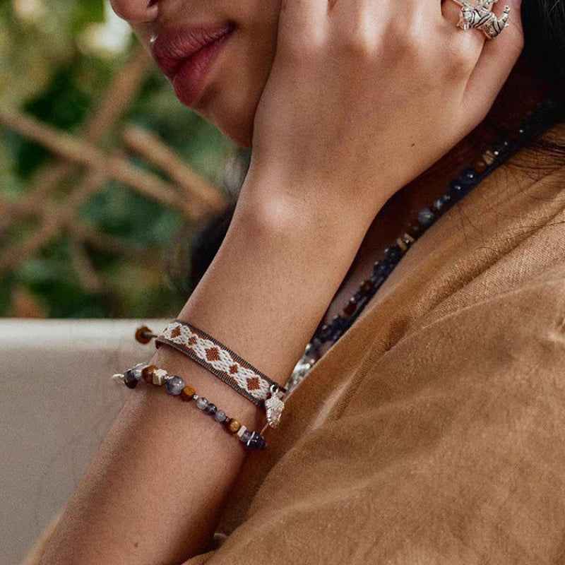 Monstera Leaf Beaded Bracelet