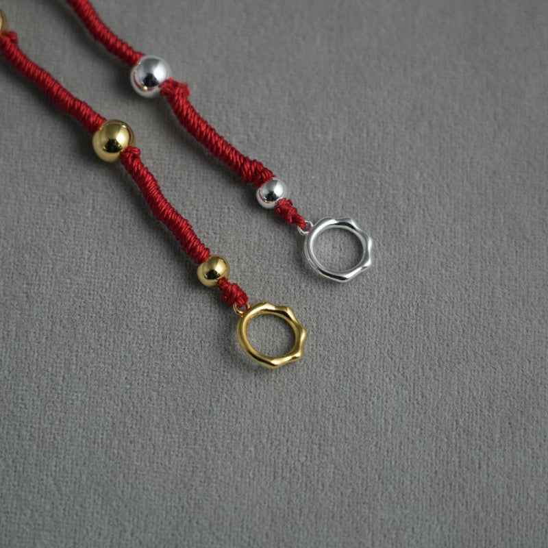 Gold & Silver Beaded Bracelet