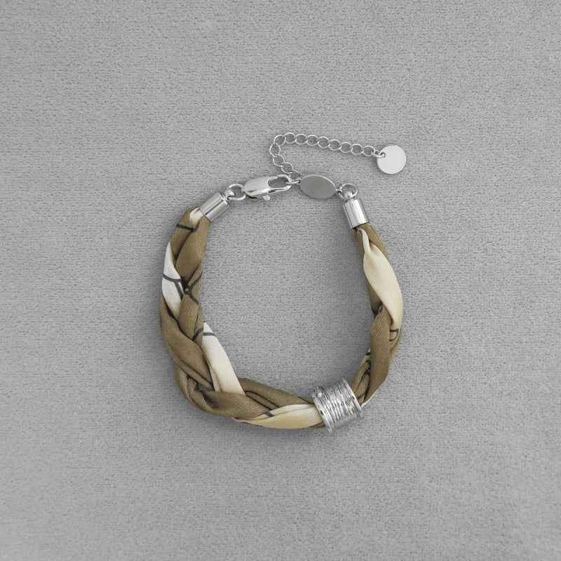 Silk Fabric Braided Bracelet