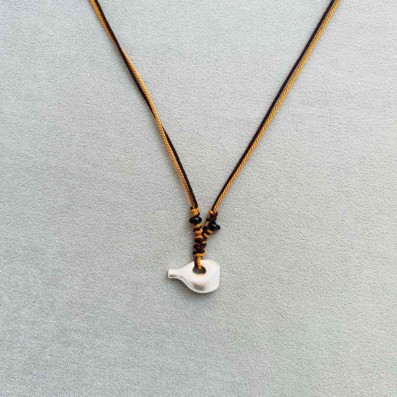 Engraved Wine Jug Necklace - Crystalory