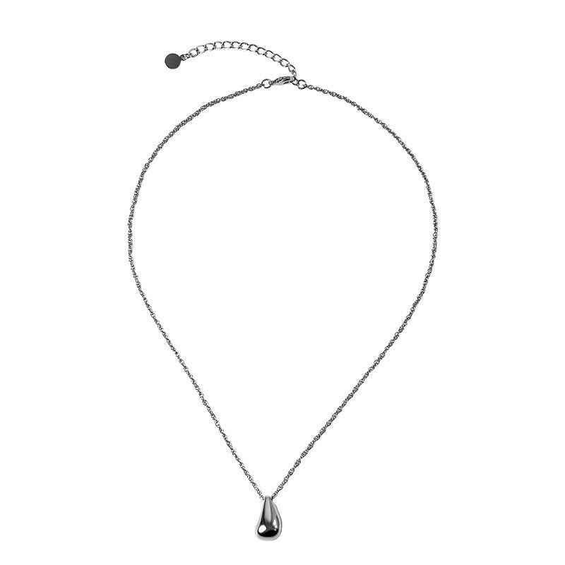 Gold Teardrop Pendant Necklace - Crystalory