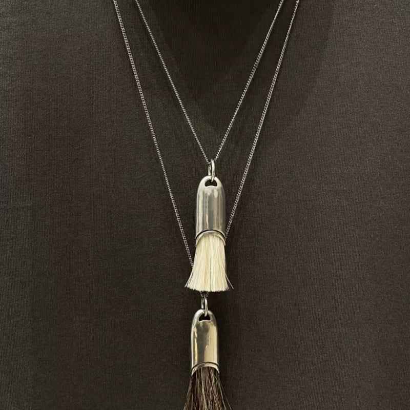 Mini Brush Pendant Necklace - Crystalory