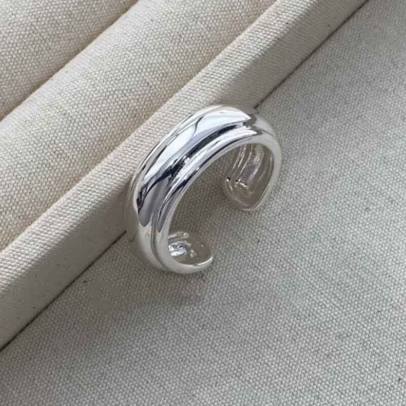 Minimalist Adjustable Open Ring - Crystalory