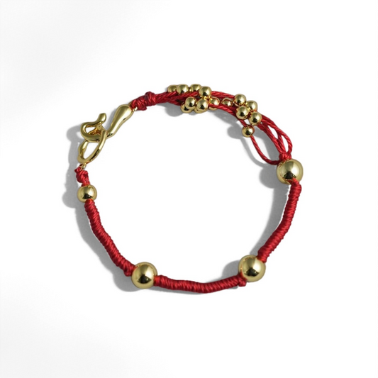 Gold & Silver Beaded Bracelet