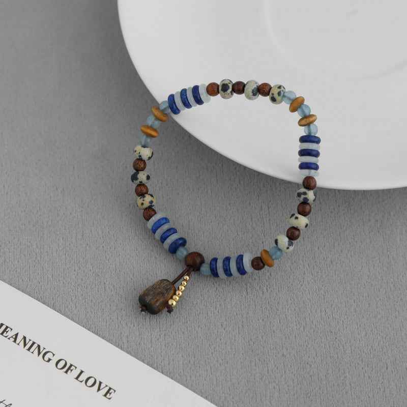 Wood Beaded Bracelet - Crystalory