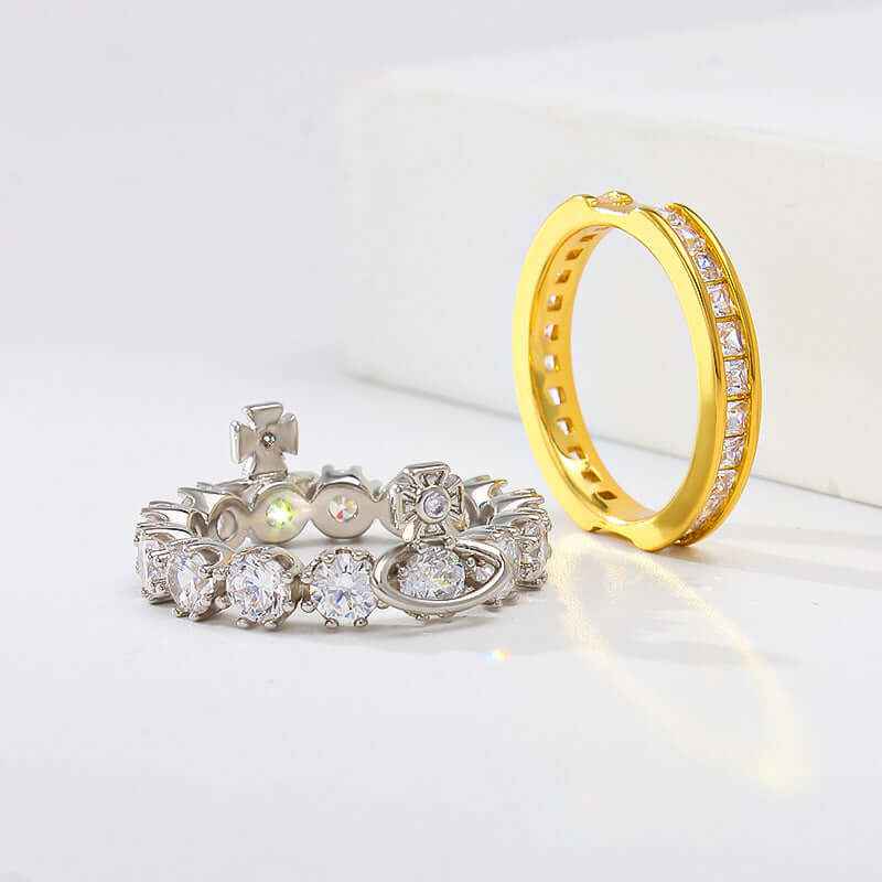 Saturn Zircon Ring - Crystalory