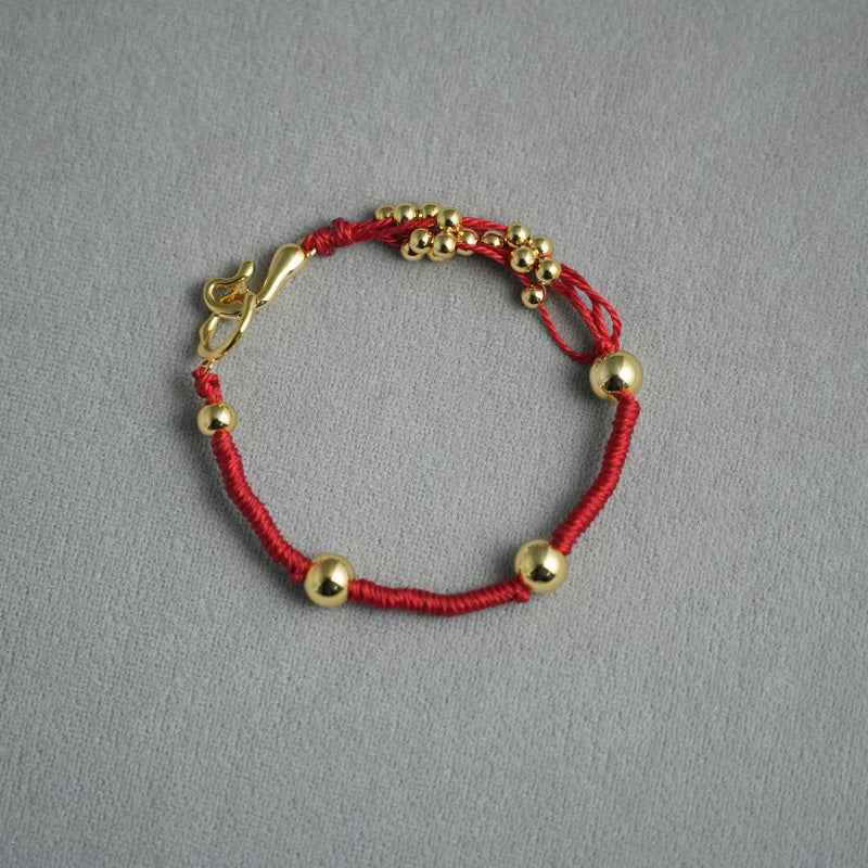 Gold & Silver Beaded Bracelet