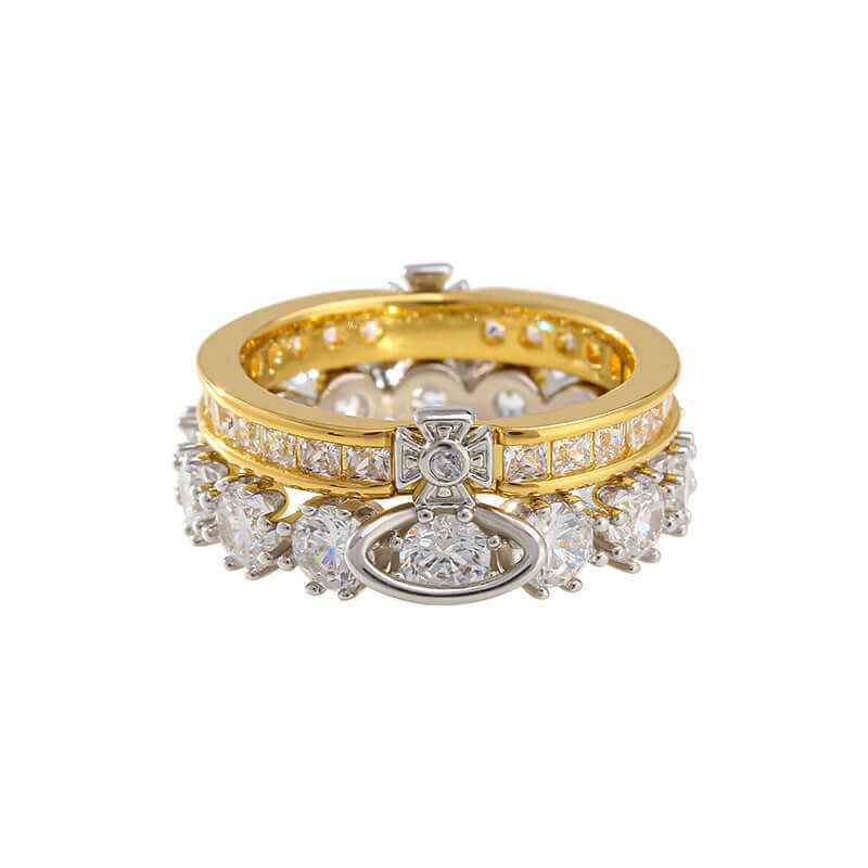 Saturn Zircon Ring - Crystalory