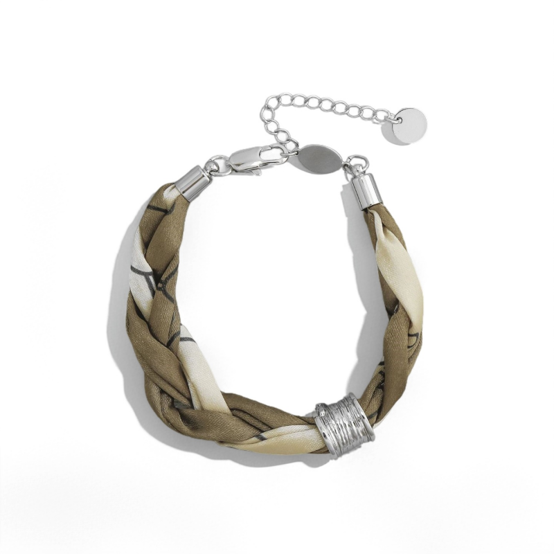 Silk Fabric Braided Bracelet