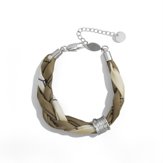Silk Fabric Braided Bracelet