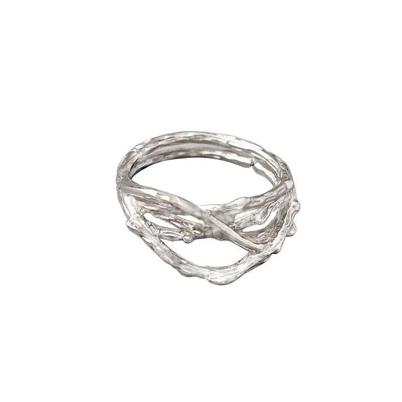 S925 Sterling Silver Open Ring - Crystalory