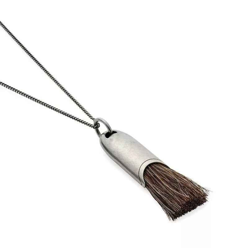Mini Brush Pendant Necklace - Crystalory