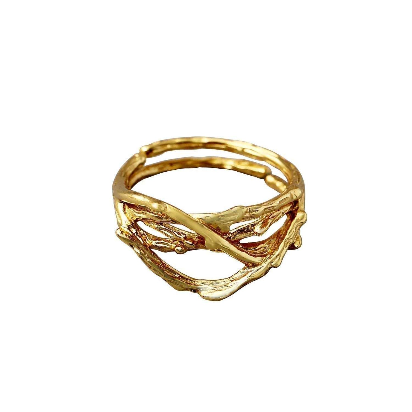 S925 Sterling Silver Open Ring - Crystalory