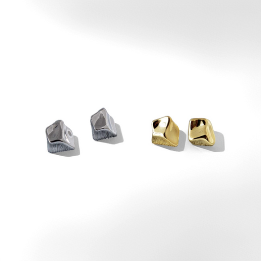 Meteorite Stud Earrings - Crystalory