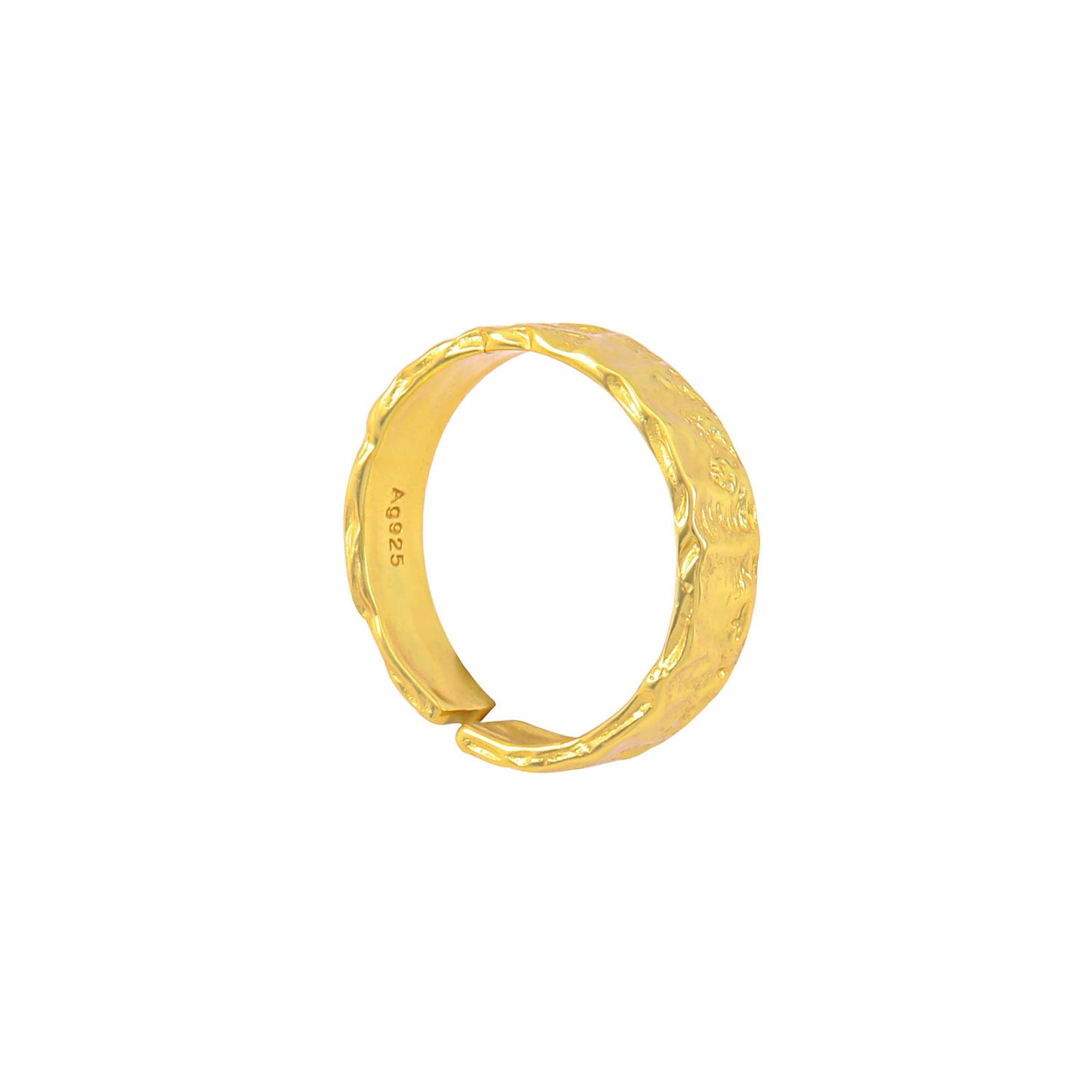 S925 Silver Adjustable Ring - Crystalory
