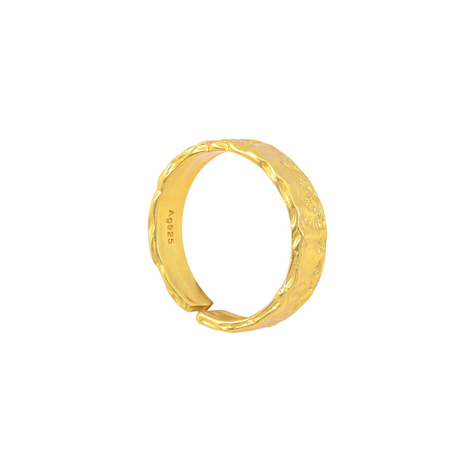 S925 Silver Adjustable Ring - Crystalory