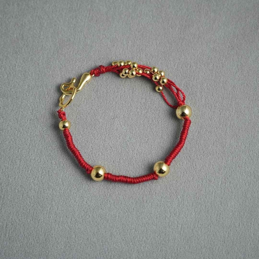 Gold & Silver Beaded Bracelet