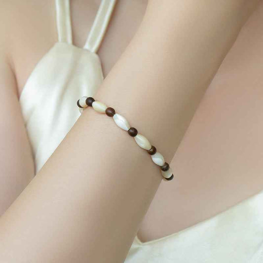 Shell Bead Bracelet - Crystalory