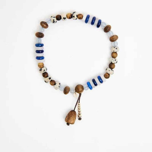 Wood Beaded Bracelet - Crystalory