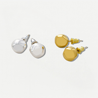 Polished Sphere Stud Earrings