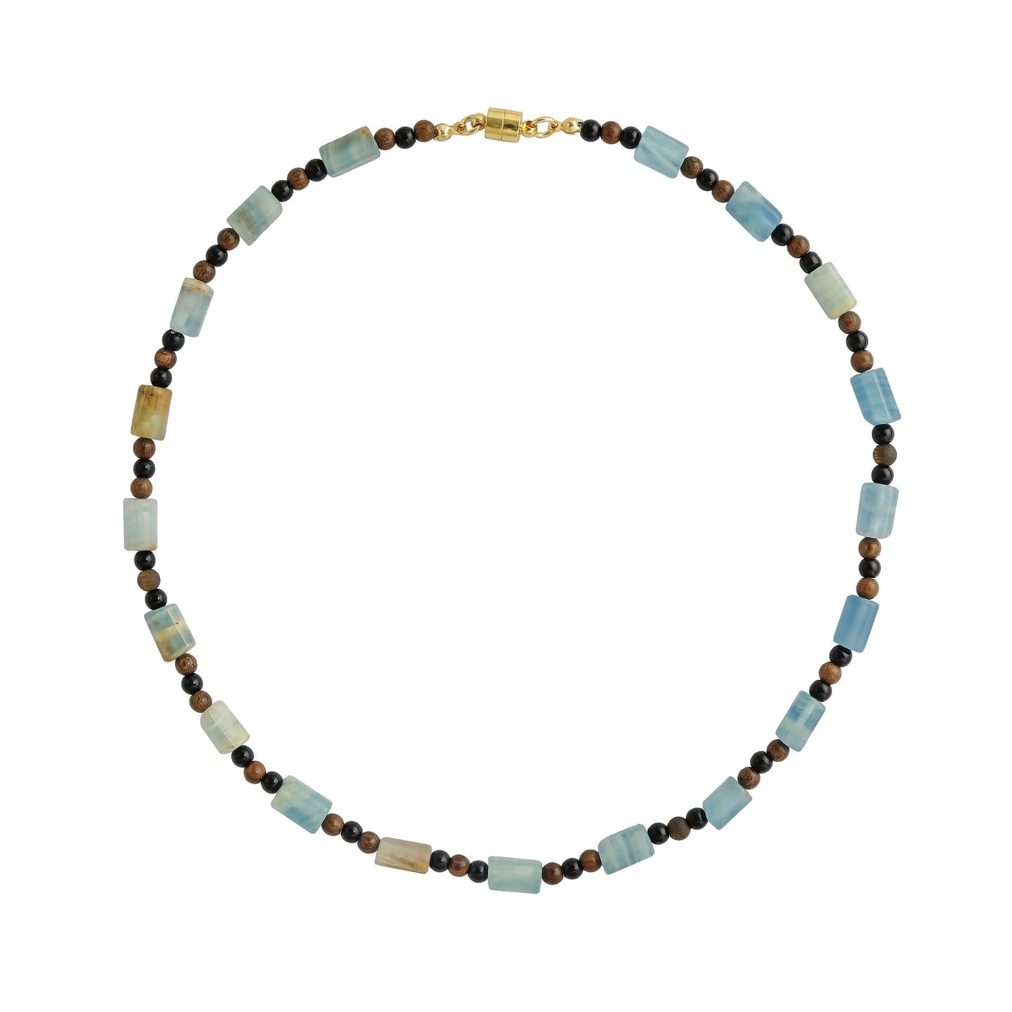 Mist Cloud Beaded Necklace & Bracelet Set - Crystalory