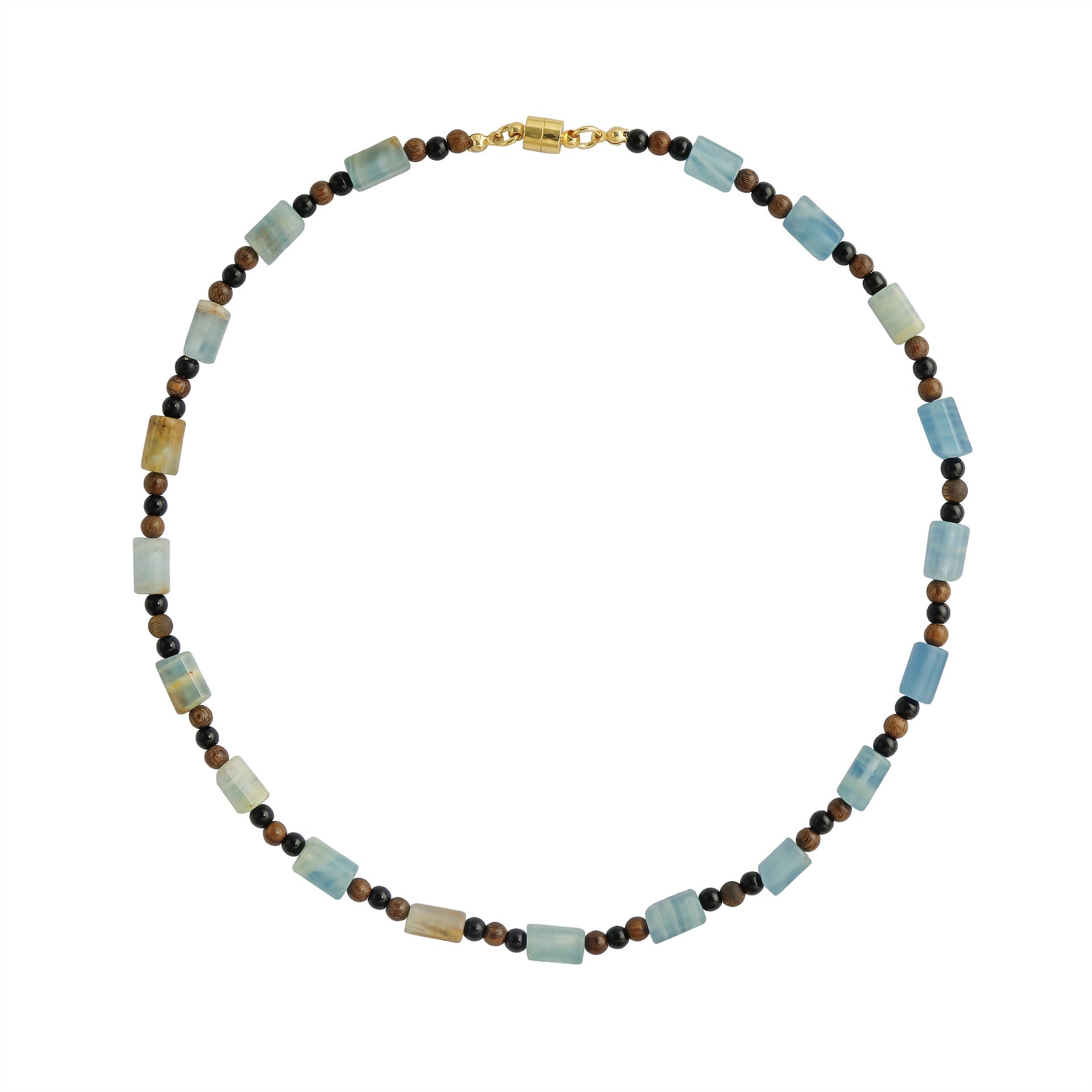 Mist Cloud Beaded Necklace & Bracelet Set - Crystalory