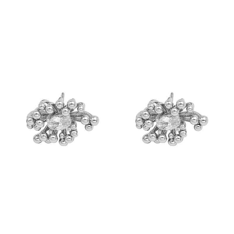 Elegant Mimosa Zircon Stud Earrings - Crystalory