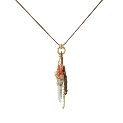 Summer Orchard Tassel Necklace - Crystalory