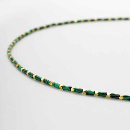 Malachite Beaded Necklace - Crystalory