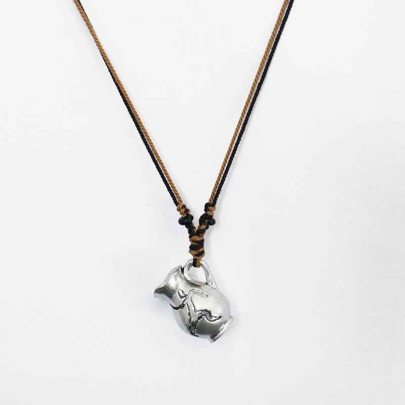 Engraved Wine Jug Necklace - Crystalory