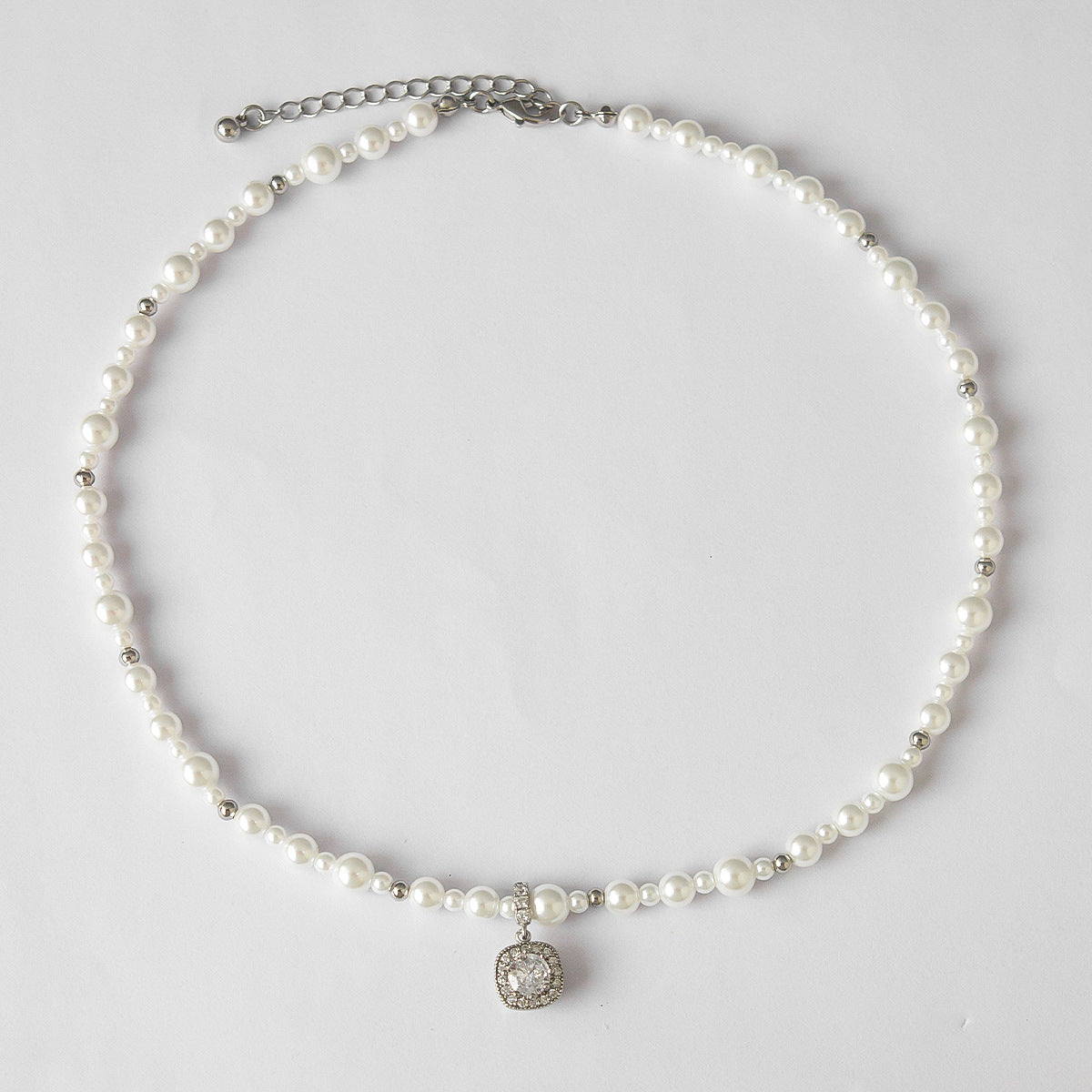 Gray Pearl Pendant Necklace - Crystalory