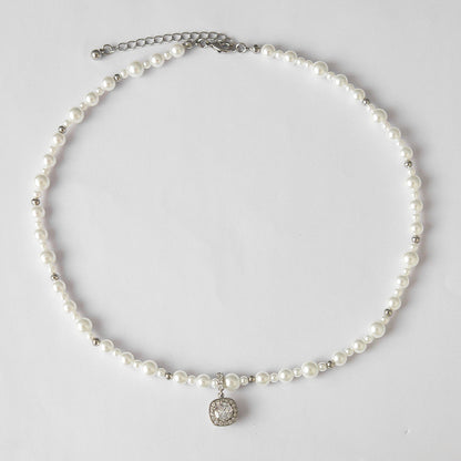Gray Pearl Pendant Necklace - Crystalory
