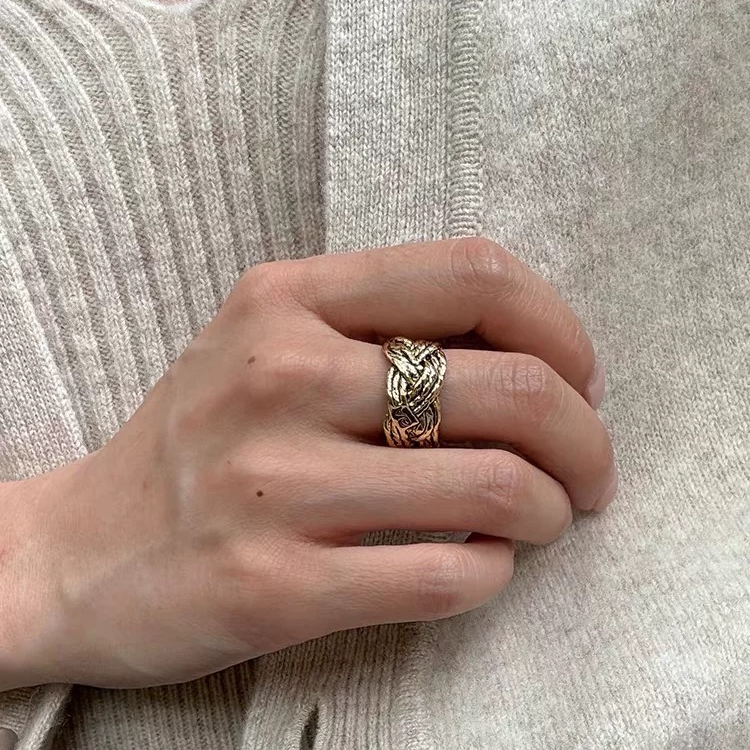 Vintage Braided Rope Ring