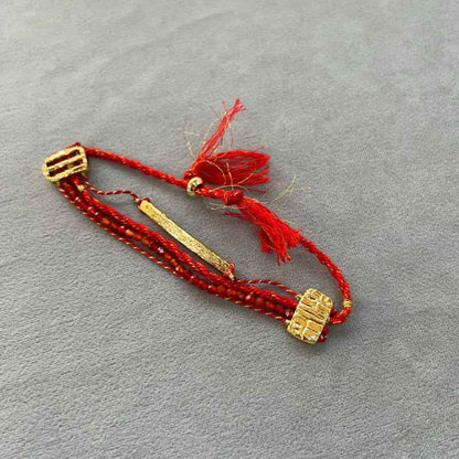 Red Agate Multi-Layer Bracelet