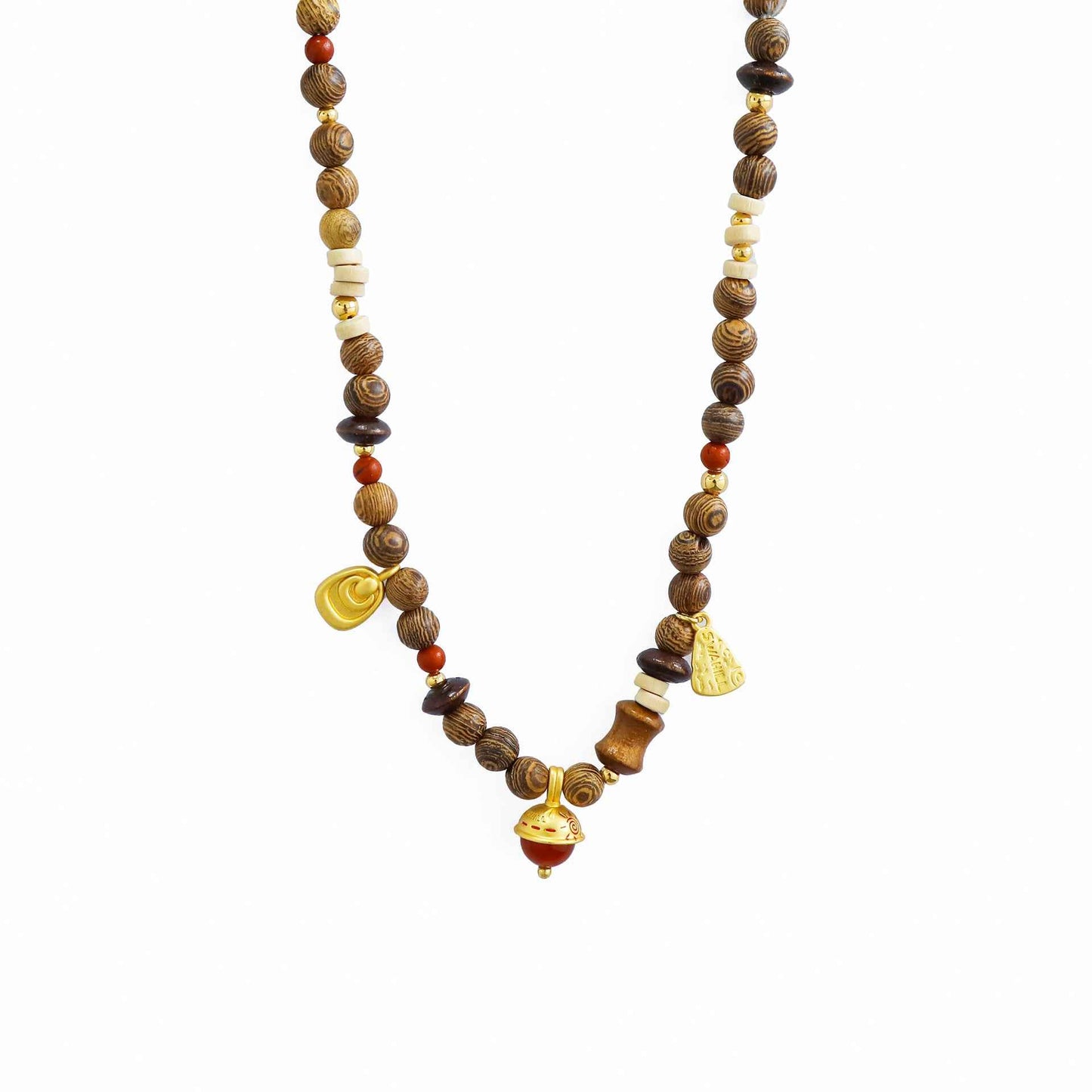 Hill Series Acorn Beaded Necklace - Crystalory