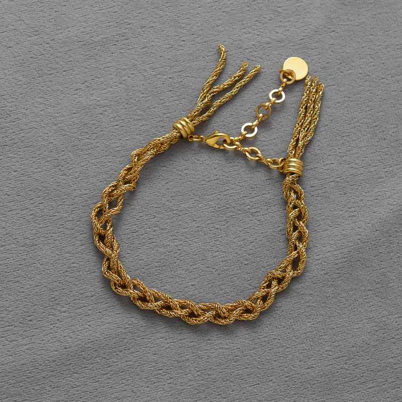 Gold Rope Chain Bracelet