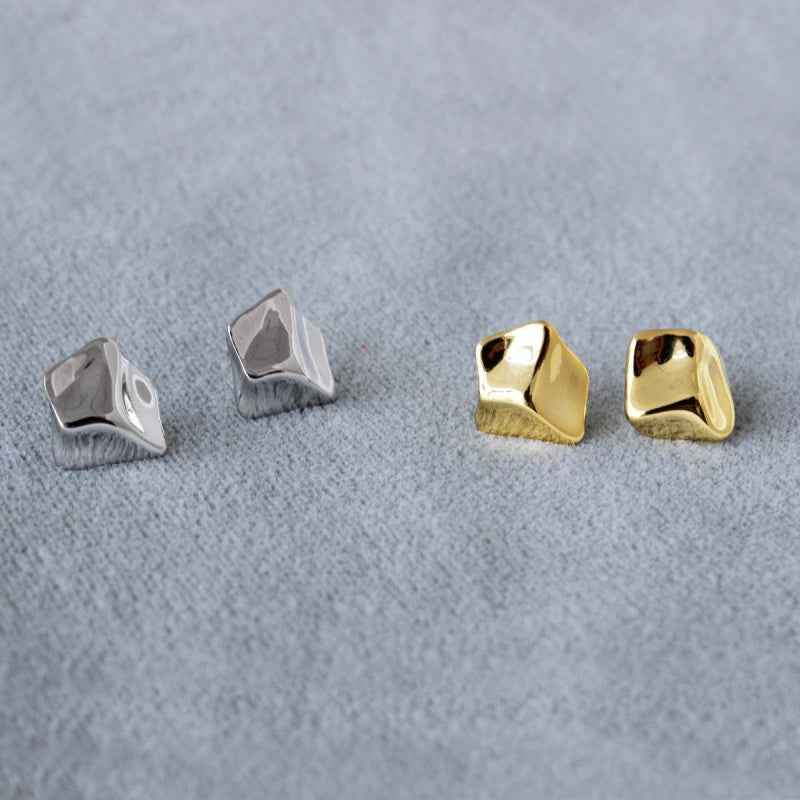 Meteorite Stud Earrings - Crystalory