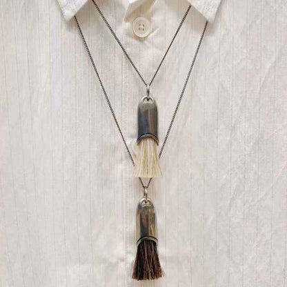 Mini Brush Pendant Necklace - Crystalory