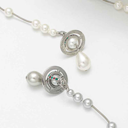 Multi-Layer Pearl Saturn Necklace for Women - Crystalory