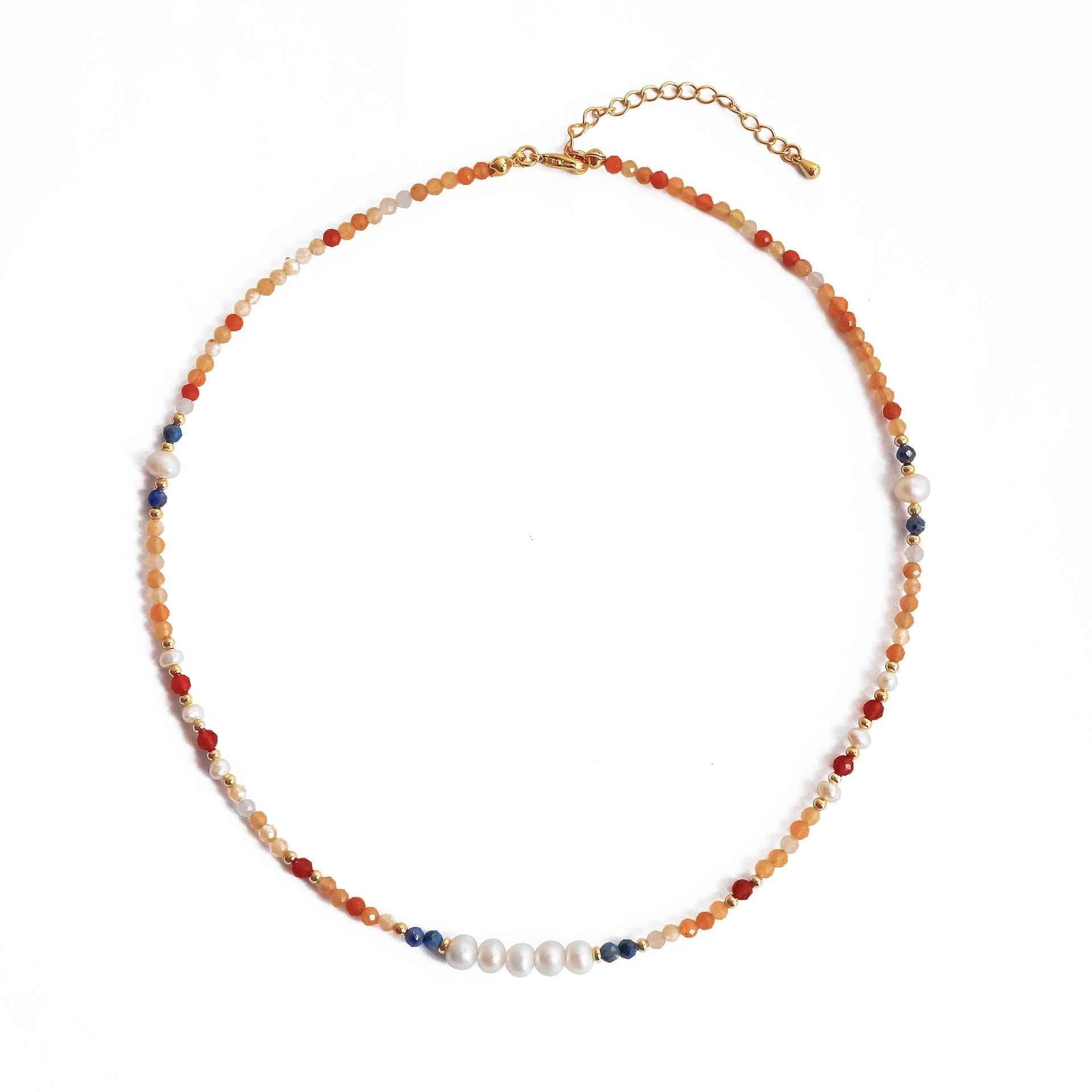 Van Gogh Sunflower Beaded Necklace - Crystalory