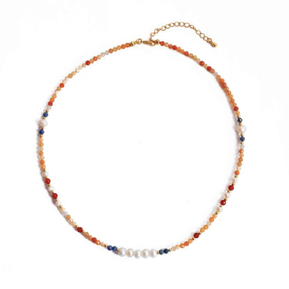 Van Gogh Sunflower Beaded Necklace - Crystalory