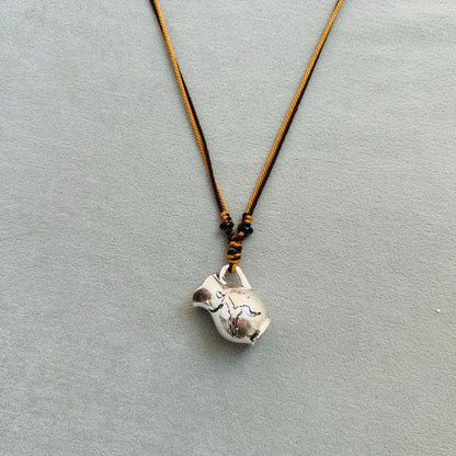 Engraved Wine Jug Necklace - Crystalory