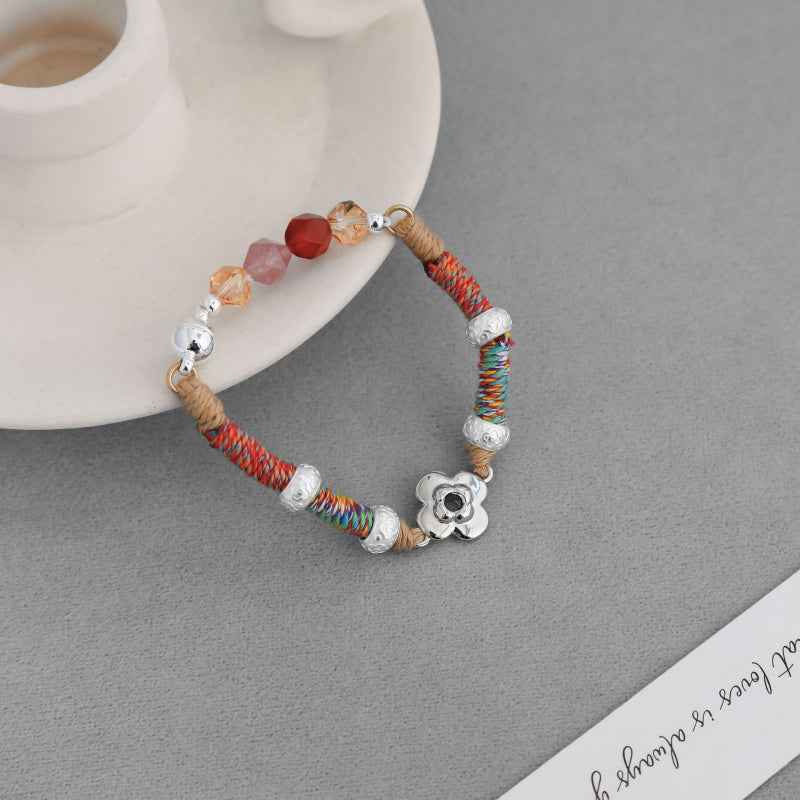 Floral Beaded Bracelet