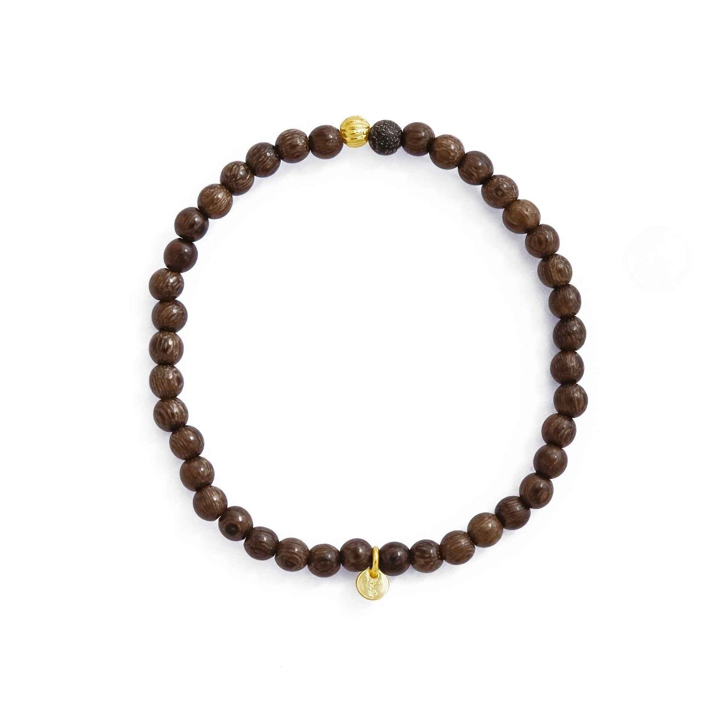 Sandalwood Beaded Bracelet Set - Crystalory